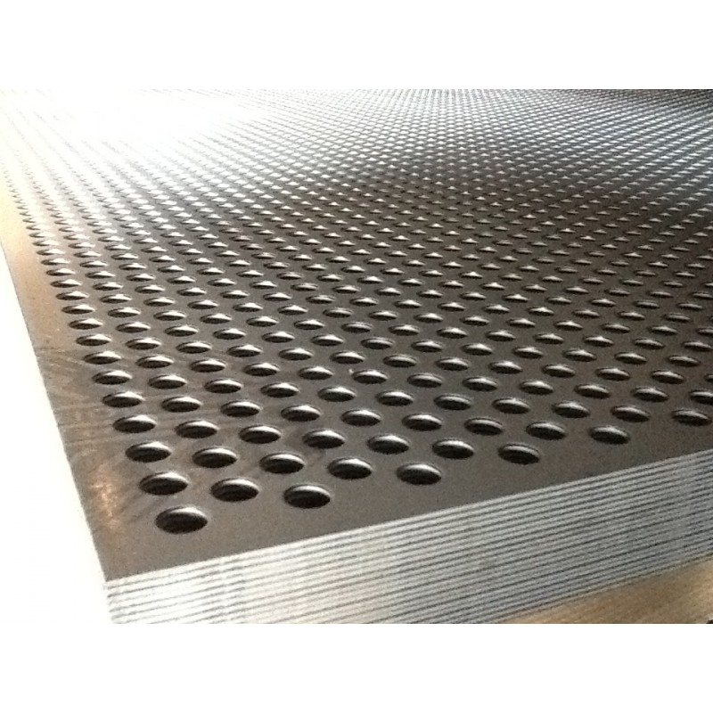 FengYoo Tôle perforée | Tôle perforée en acier inoxydable - 8 mm Épaisseur  du trou : 1,1 mm - 300 mm x 150 mm - Tôles perforées en métal