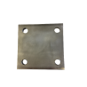 Platine inox carrée 80x80x5