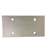Platine inox 304L rectangle percée 100x200x10