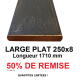 LARGE PLAT 250x8 - longueur 1710 mm