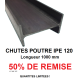 CHUTE IPE 120 LONGUEUR 1000 MM