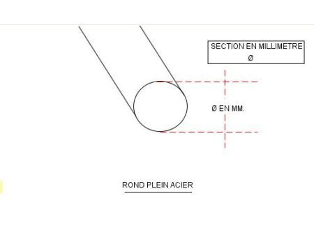 ROND A BETON H.L.E. ACIER NOIR Ø 12 MM