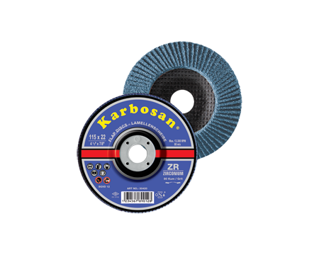 DISQUE LAMELLES ZIRCONIUM Ø 125 GRAIN 80