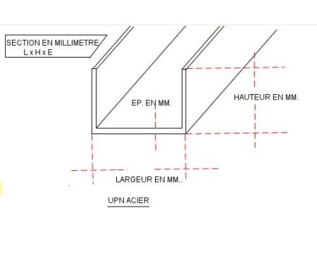 UAC 20x40x20x5 GALVA A CHAUD ACIER s235