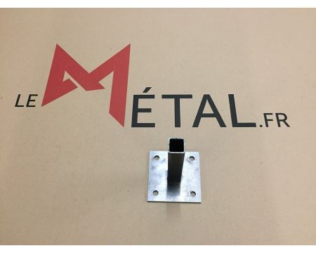 Platine à pied emboitable 25x25x2