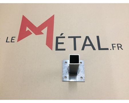 Platine à pied emboitable 35x35x2