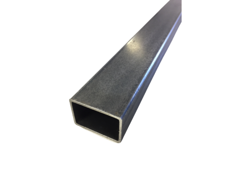 TUBE RECT. 100 X 50 X 2 CREUX ACIER NOIR