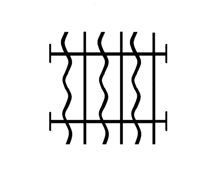 GRILLE DE DEFENSE "BELLE DE MAI" SUR PLATINES