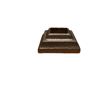 Platine cache scellement 40x40 trou 16.5