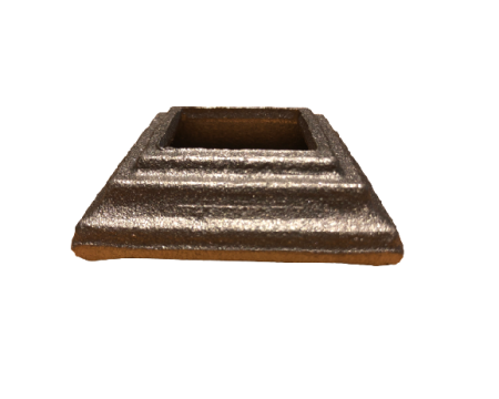Platine cache scellement 60x60 trou 30.5