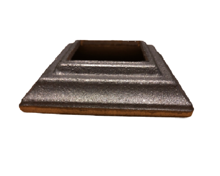 Platine cache scellement 80x80 trou 40.5