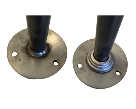 Platine cache scellement Ø40 trou 16.5