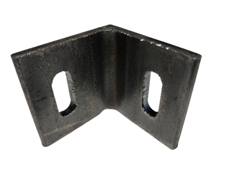 Platine d'angle 60x60x60x6 acier trous parallèles
