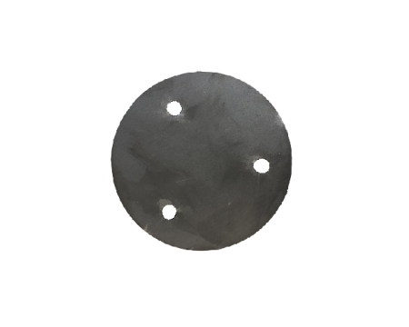 Platine ronde percée 100 x 8