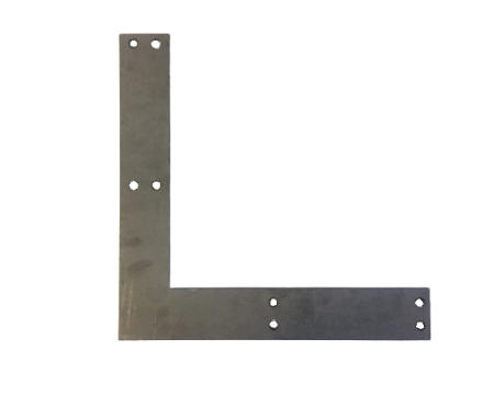 Platine d'angle à plat 300x300x50x5