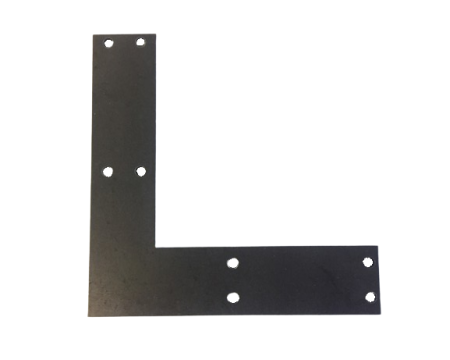 Platine d'angle à plat 300x300x70x8