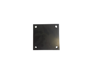 Platine carree percee 150x150x10