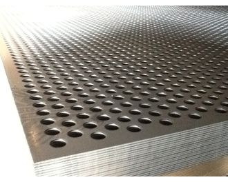 TOLE PERFOREE R20T28 1000X2000 EP 2 MM ACIER NOIR