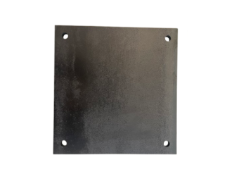 Platine carrée percée 300x300x10