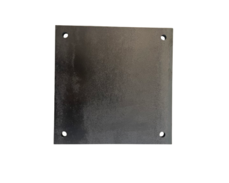Platine carrée percée 300x300x10