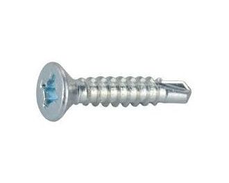 VIS AUTOPERCEUSE 3.9x25 ACIER ZINGUE x500 TETE FRAISEE