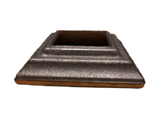 Platine cache scellement 80x80 trou 40.5