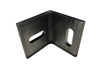 Platine d'angle 50x50x50x5 acier trous perpendiculaires