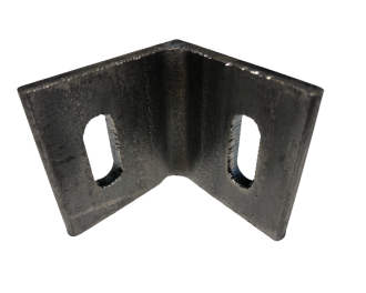 Platine d'angle 60x60x60x6 acier trous paralleles