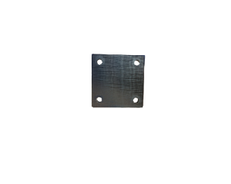 Platine carree percee 100x100x5