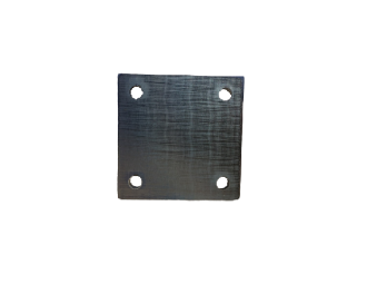 Platine carree percee 150x150x10