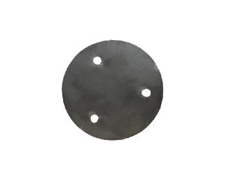 Platine ronde percee 100 x 5