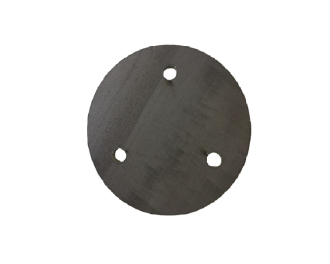 Platine ronde percee 120 x 8