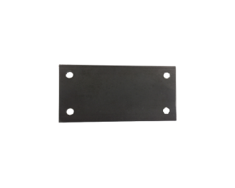 Platine rectangle percee 100x200x10