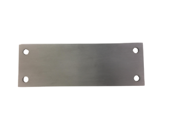 Platine rectangle percee 100x300x5