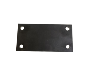 Platine rectangle percee 100x200x5