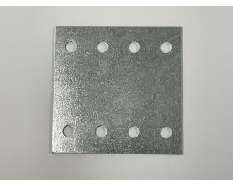 Platine d'assemblage galvanisée 120x120x3