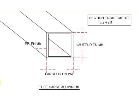 Riggatec Tube Aluminium Carré 50x50x2 Mm - Profilé Alu Longueur 1 M, Idéal Construction, Structure, Décoration, Rack