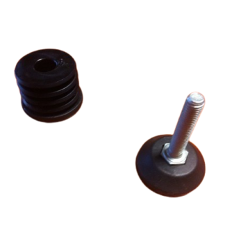 Bouchon fileté rond 40 + pied réglable