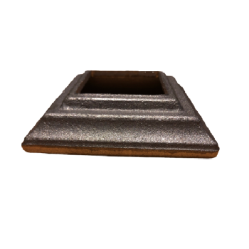 Platine cache scellement 80x80 trou 40.5