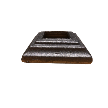 Platine cache scellement 60x60 trou 25.5